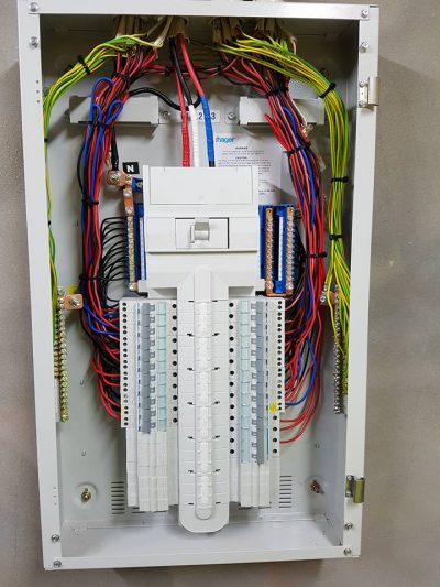 Clean looking switchboard install and maintenance